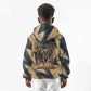 Maahes Ancient Egyptian Kid Hoodie Geometric Pattern Winged Lion Deity, and Sacred Lotus Motif - African Pride