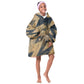 Maahes Ancient Egyptian Kid Wearable Blanket Hoodie Geometric Pattern Winged Lion Deity, and Sacred Lotus Motif - African Pride