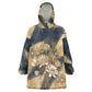 Maahes Ancient Egyptian Kid Wearable Blanket Hoodie Geometric Pattern Winged Lion Deity, and Sacred Lotus Motif - African Pride