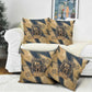 Maahes Ancient Egyptian Pillow Cover Geometric Pattern Winged Lion Deity, and Sacred Lotus Motif - African Pride