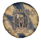 Maahes Ancient Egyptian Spare Tire Cover Geometric Pattern Winged Lion Deity, and Sacred Lotus Motif - African Pride