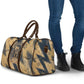 Maahes Ancient Egyptian Travel Bag Geometric Pattern Winged Lion Deity, and Sacred Lotus Motif - African Pride