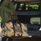Maahes Ancient Egyptian Travel Bag Geometric Pattern Winged Lion Deity, and Sacred Lotus Motif - African Pride