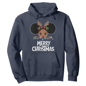 African American Christmas Hoodie Cute Black Girl Kids Merry Christmas