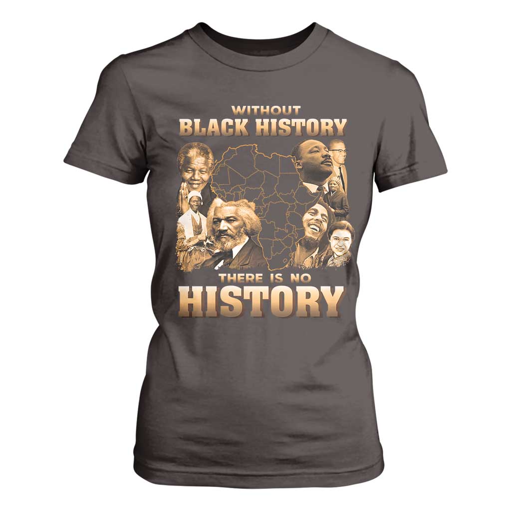 African Pride T Shirt For Women Without Black History There Is No History