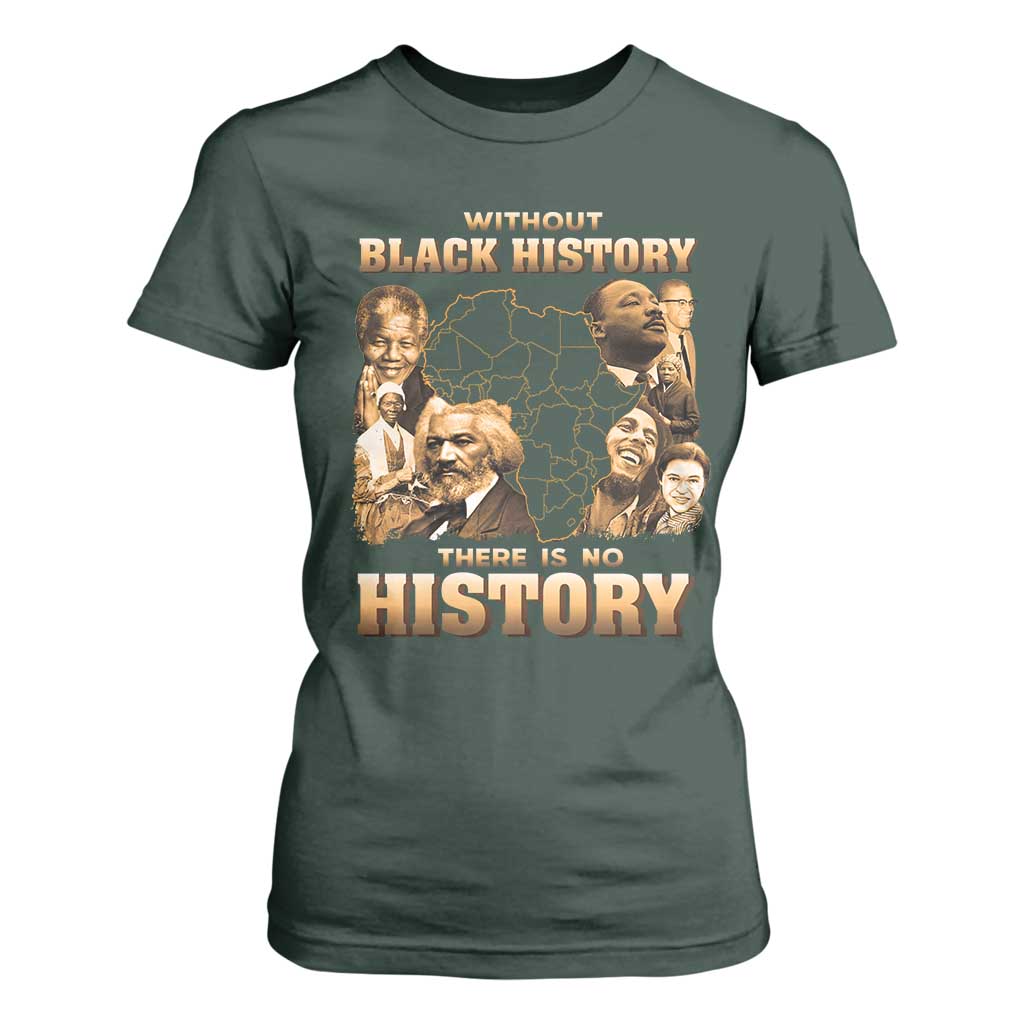 African Pride T Shirt For Women Without Black History There Is No History