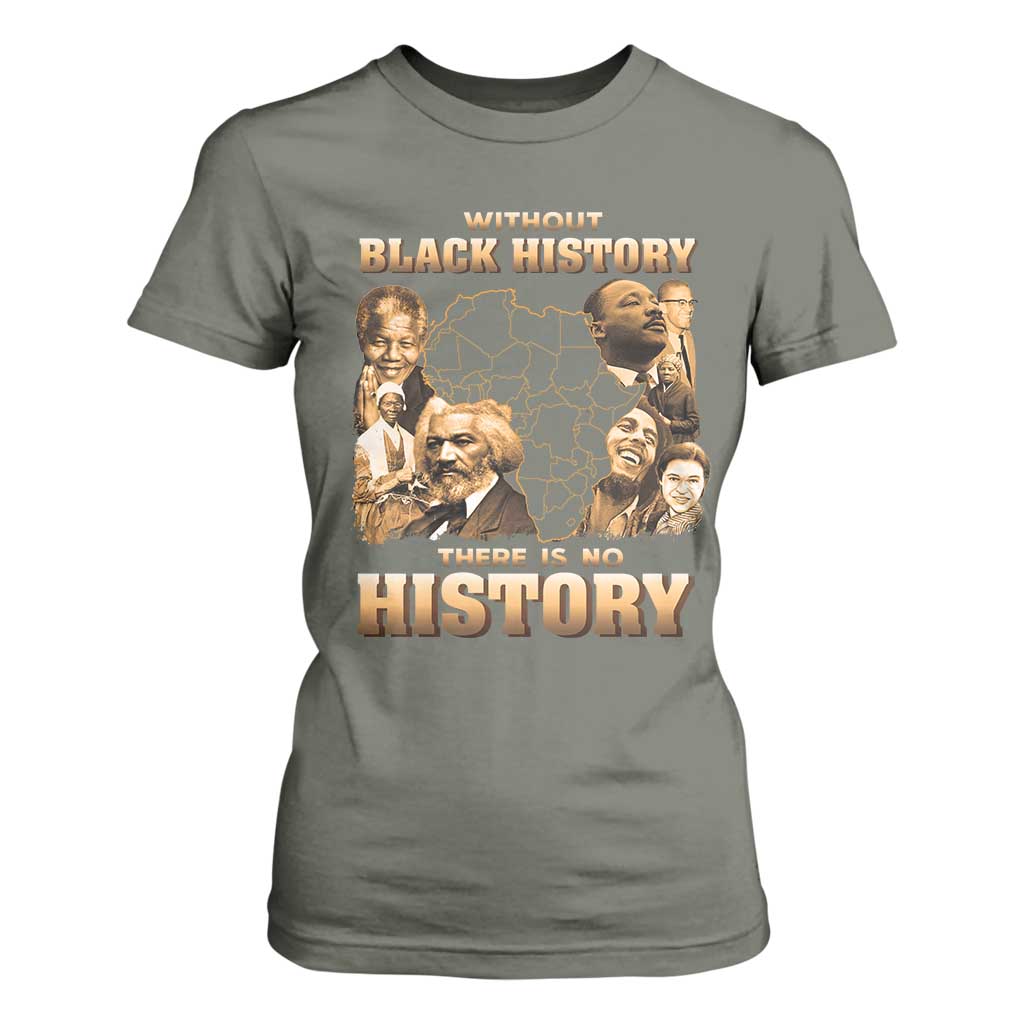 African Pride T Shirt For Women Without Black History There Is No History
