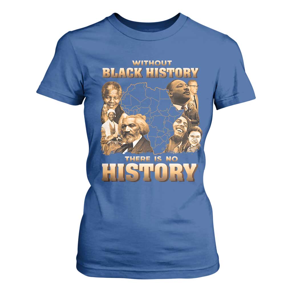African Pride T Shirt For Women Without Black History There Is No History