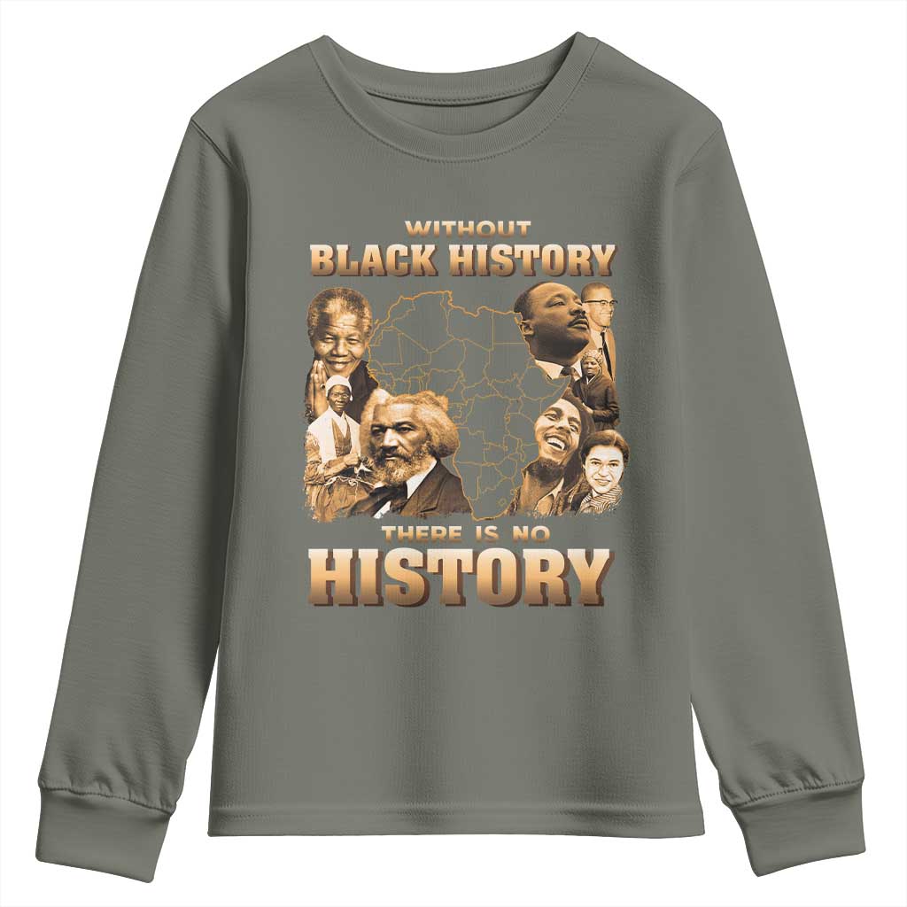 African Pride Youth Sweatshirt Without Black History There Is No History