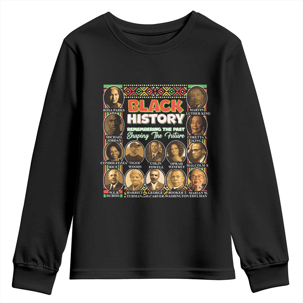 Black History Month Youth Sweatshirt Remembering The Past Shaping The Future