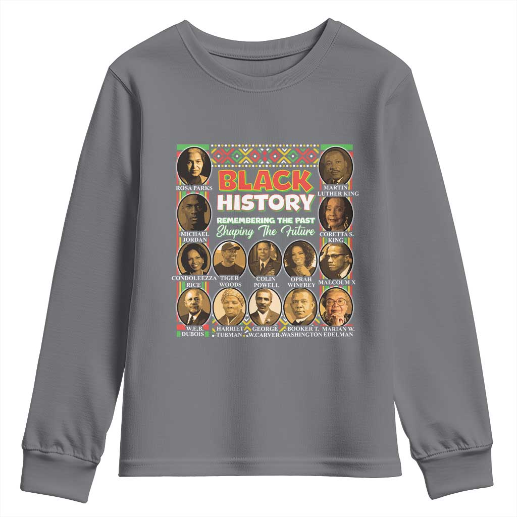 Black History Month Youth Sweatshirt Remembering The Past Shaping The Future
