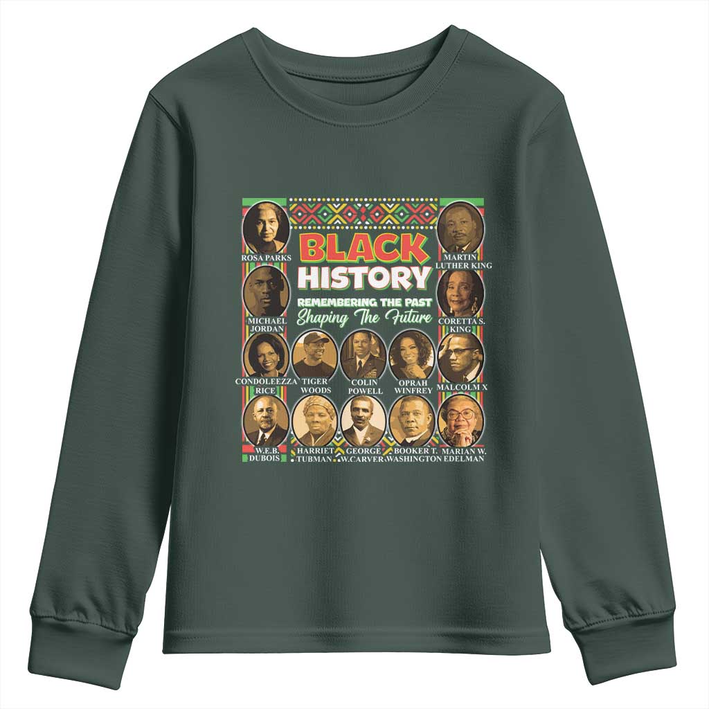 Black History Month Youth Sweatshirt Remembering The Past Shaping The Future