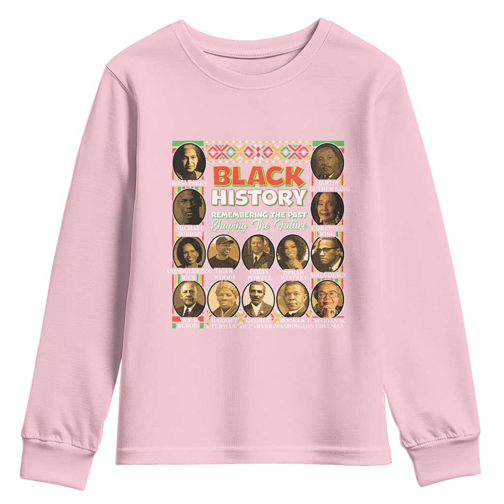 Black History Month Youth Sweatshirt Remembering The Past Shaping The Future
