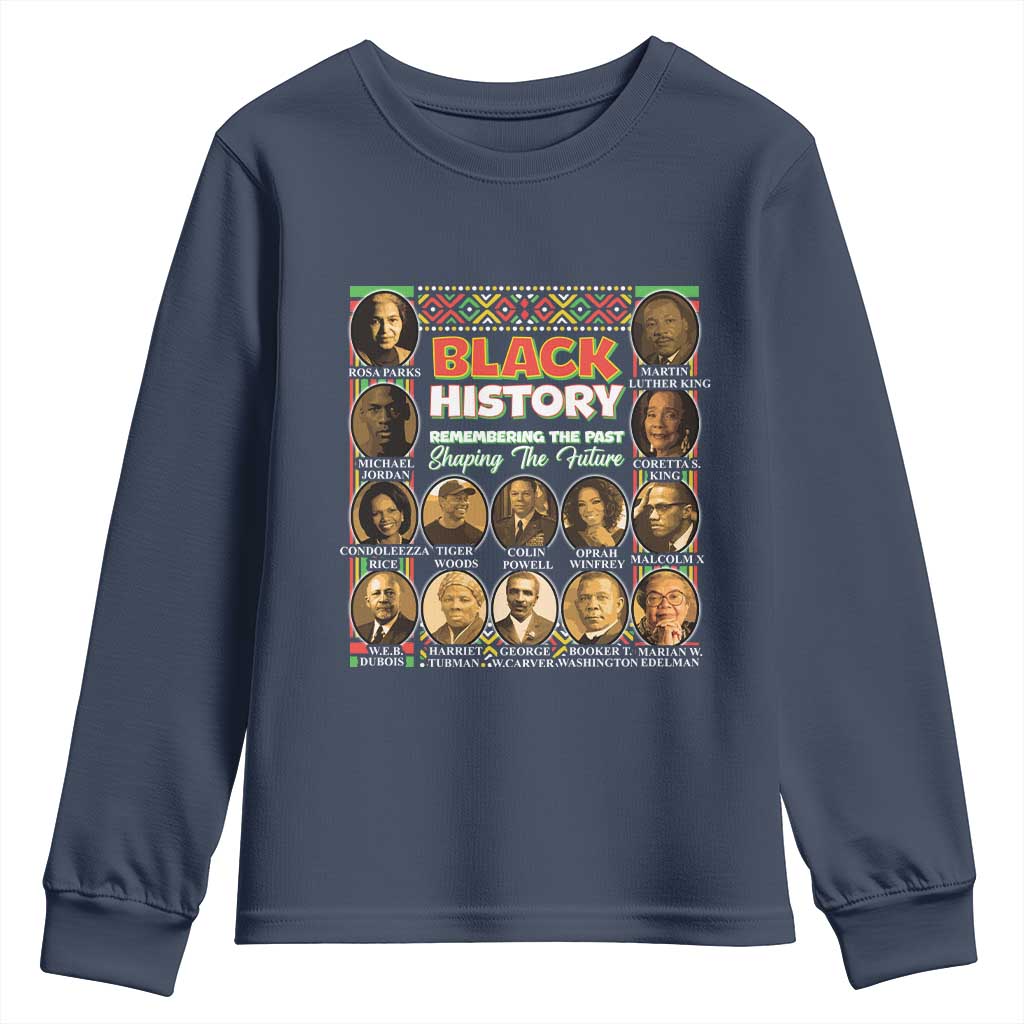 Black History Month Youth Sweatshirt Remembering The Past Shaping The Future