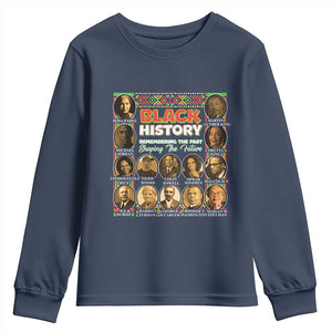 Black History Month Youth Sweatshirt Remembering The Past Shaping The Future