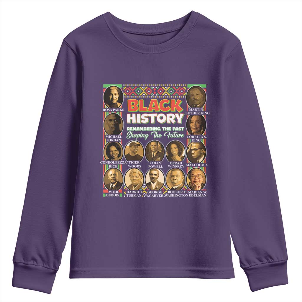 Black History Month Youth Sweatshirt Remembering The Past Shaping The Future