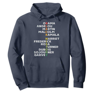 Black History Leaders Hoodie Martin Malcolm Harriet Obama