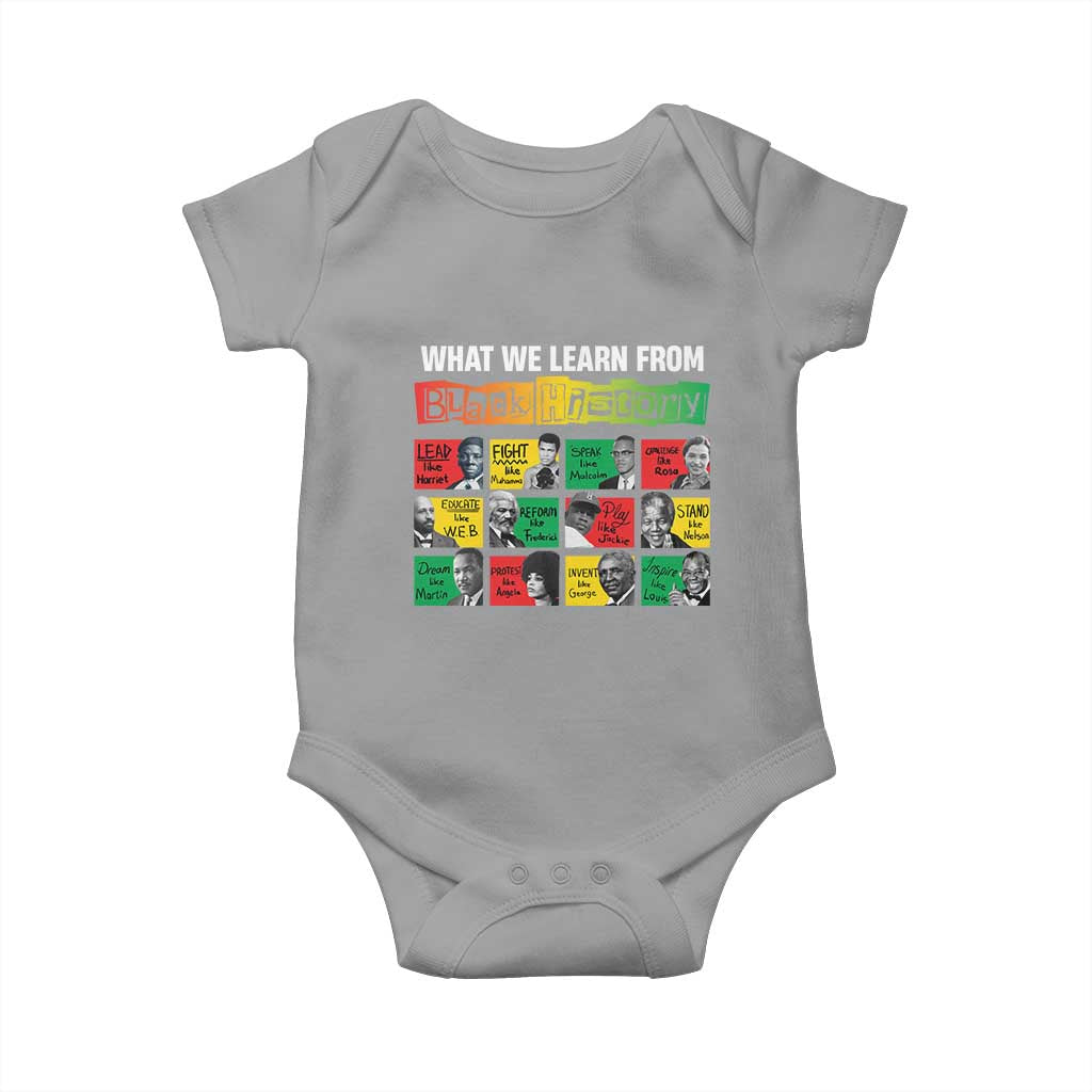 What We Learn From Black History Baby Onesie