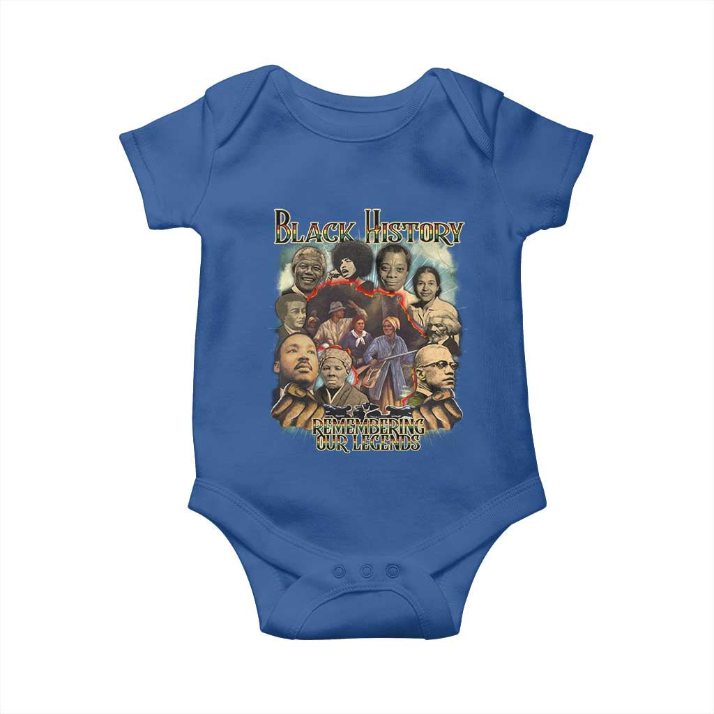 Black History Baby Onesie Remembering Our Legends Martin Malcolm Rosa Harriet Frederick