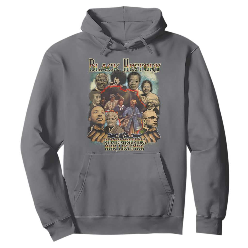 Black History Hoodie Remembering Our Legends Martin Malcolm Rosa Harriet Frederick
