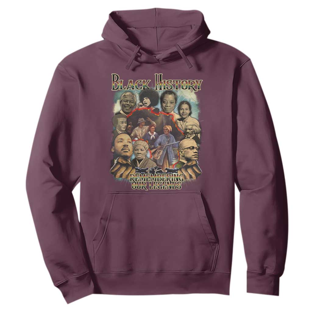 Black History Hoodie Remembering Our Legends Martin Malcolm Rosa Harriet Frederick