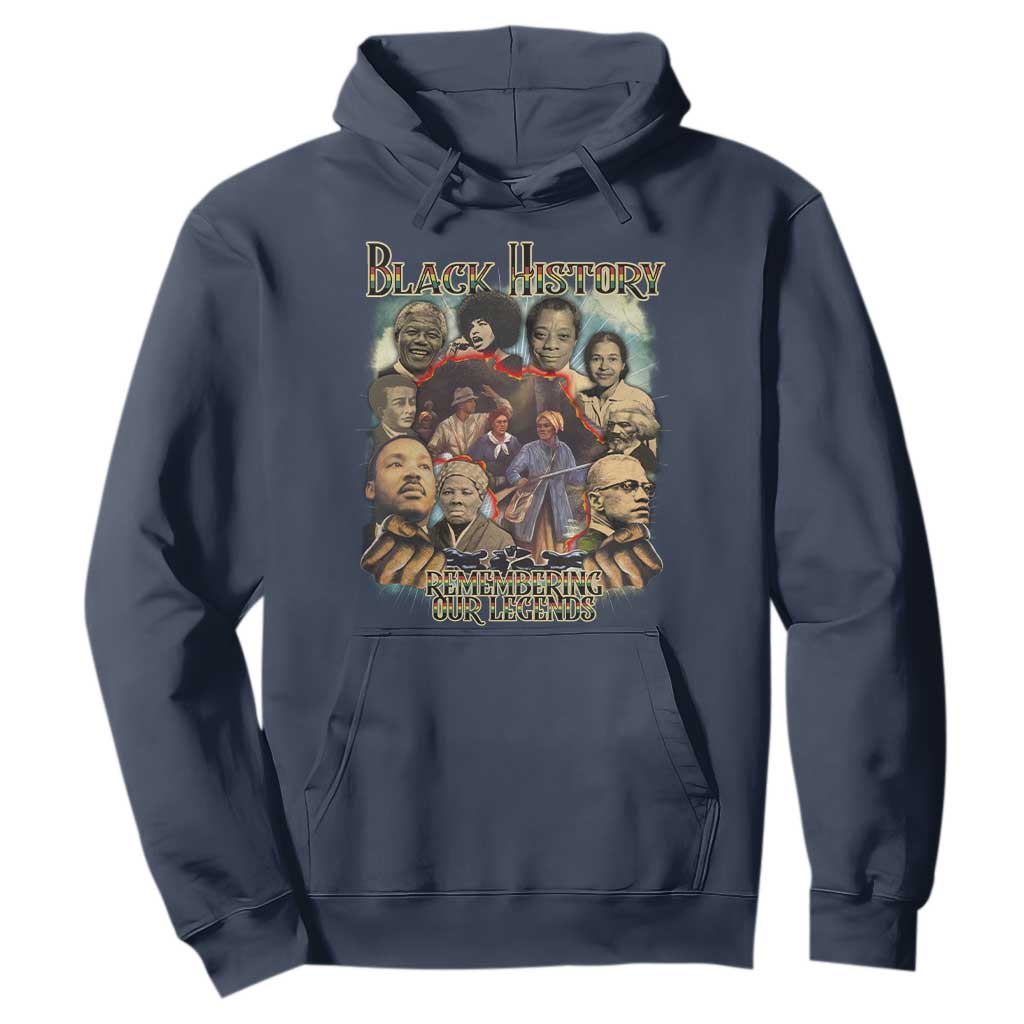 Black History Hoodie Remembering Our Legends Martin Malcolm Rosa Harriet Frederick