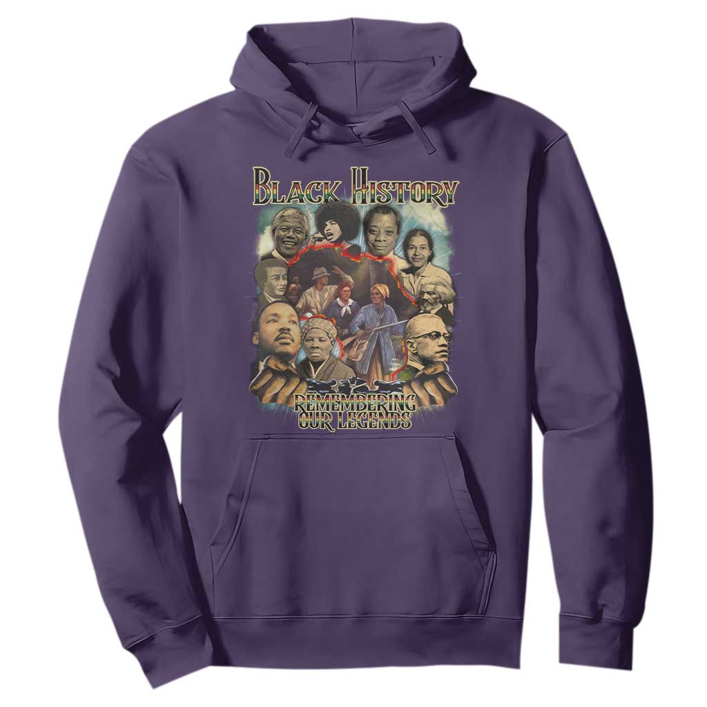 Black History Hoodie Remembering Our Legends Martin Malcolm Rosa Harriet Frederick