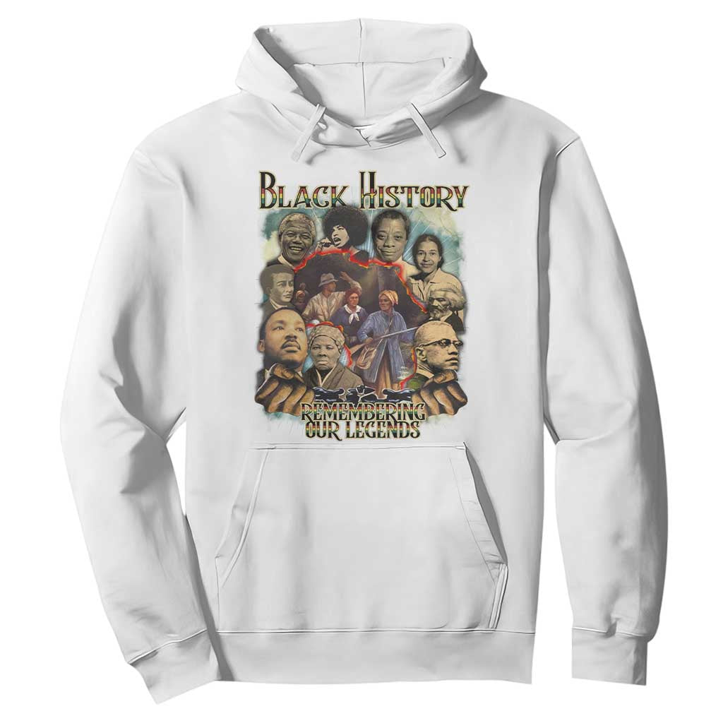 Black History Hoodie Remembering Our Legends Martin Malcolm Rosa Harriet Frederick