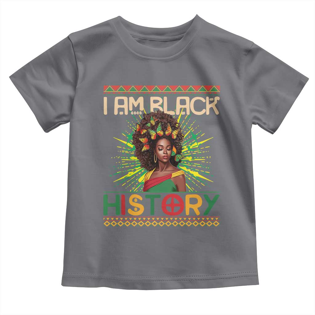 I Am Black History Baby Shirt African American Women Pretty Butterfly