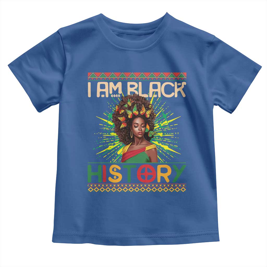 I Am Black History Baby Shirt African American Women Pretty Butterfly