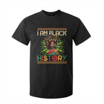 I Am Black History T Shirt For Kid African American Women Pretty Butterfly