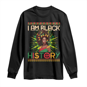 I Am Black History Long Sleeve Shirt African American Women Pretty Butterfly