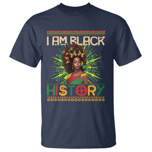 I Am Black History T Shirt African American Women Pretty Butterfly