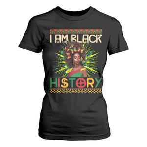I Am Black History T Shirt For Women African American Women Pretty Butterfly