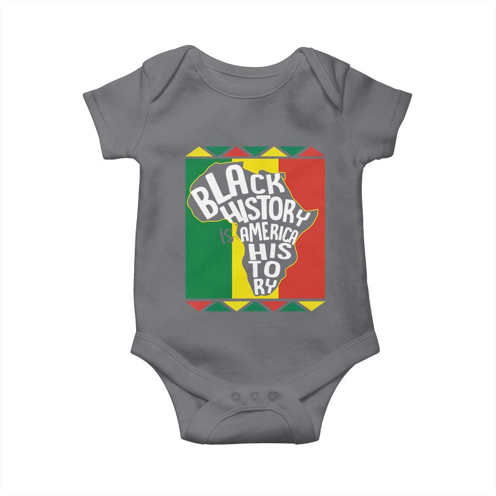 African American Pride Baby Onesie Black History Is American History Patriotic