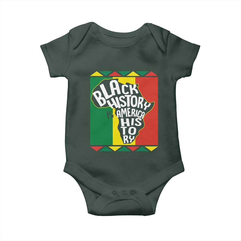 African American Pride Baby Onesie Black History Is American History Patriotic