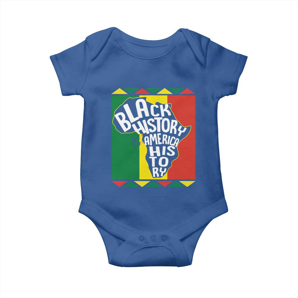 African American Pride Baby Onesie Black History Is American History Patriotic
