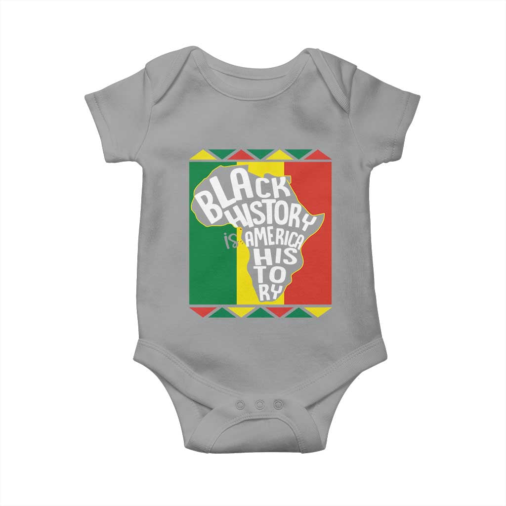 African American Pride Baby Onesie Black History Is American History Patriotic