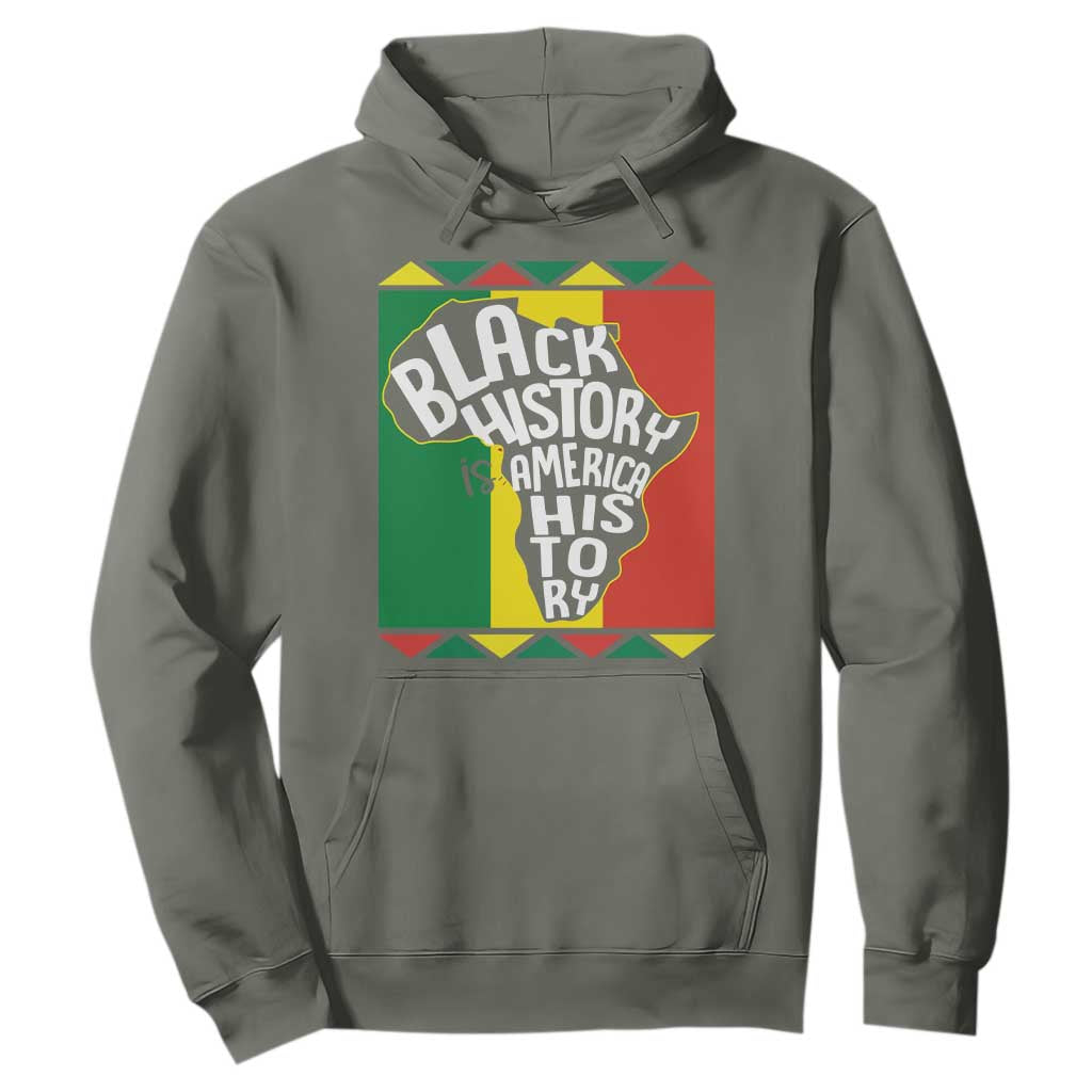 African American Pride Hoodie Black History Is American History Patriotic