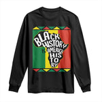 African American Pride Long Sleeve Shirt Black History Is American History Patriotic