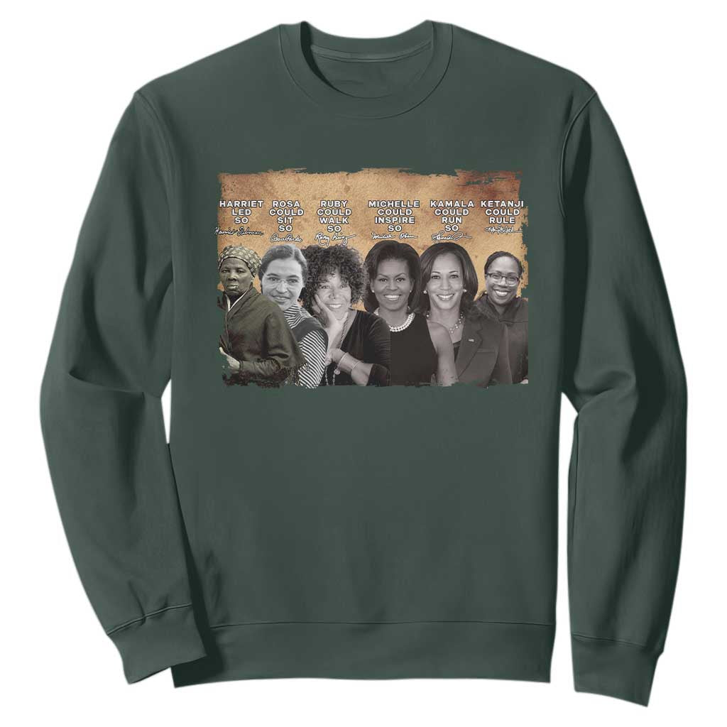 Black Women History Sweatshirt Harriet Led So Rosa Could Sit Black History