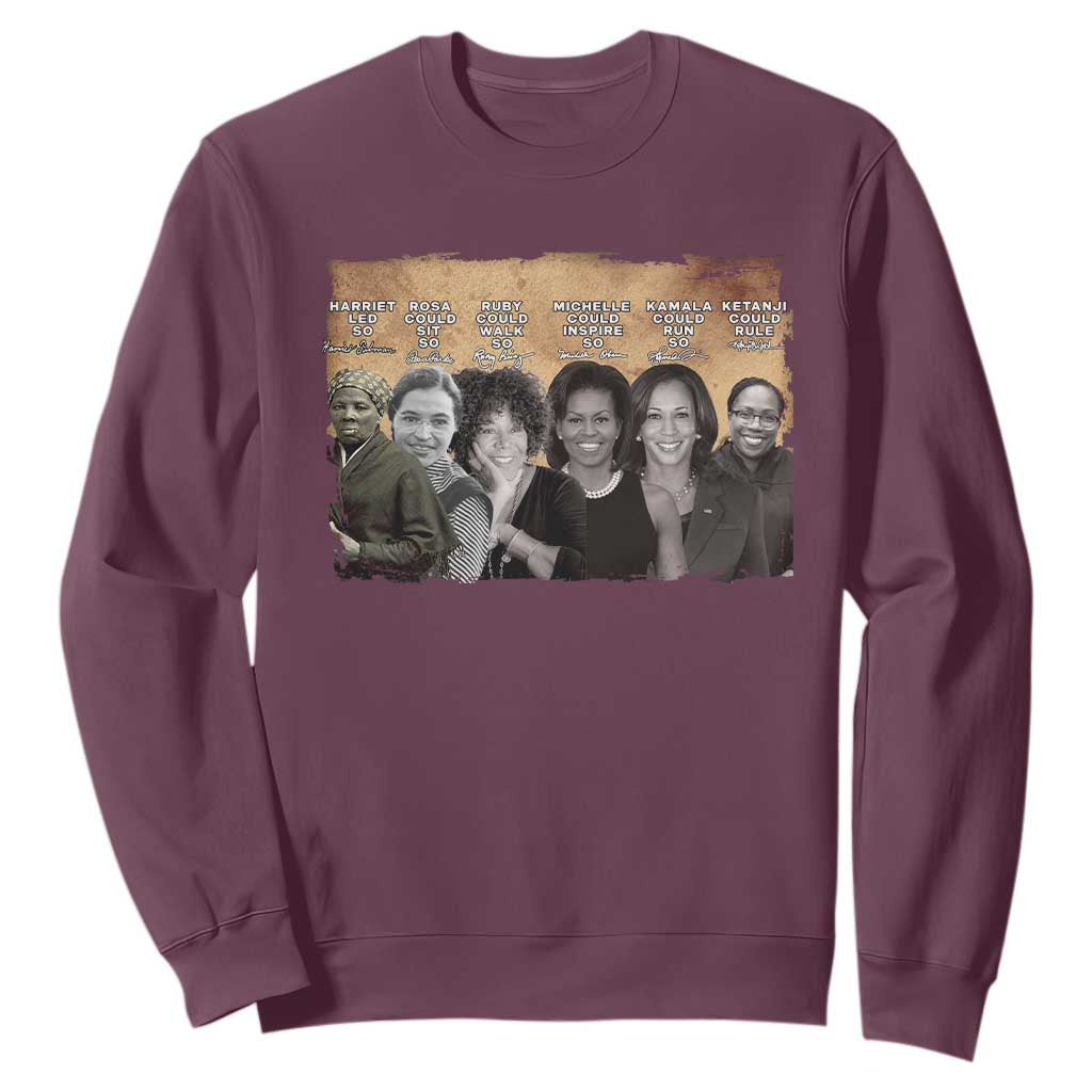 Black Women History Sweatshirt Harriet Led So Rosa Could Sit Black History