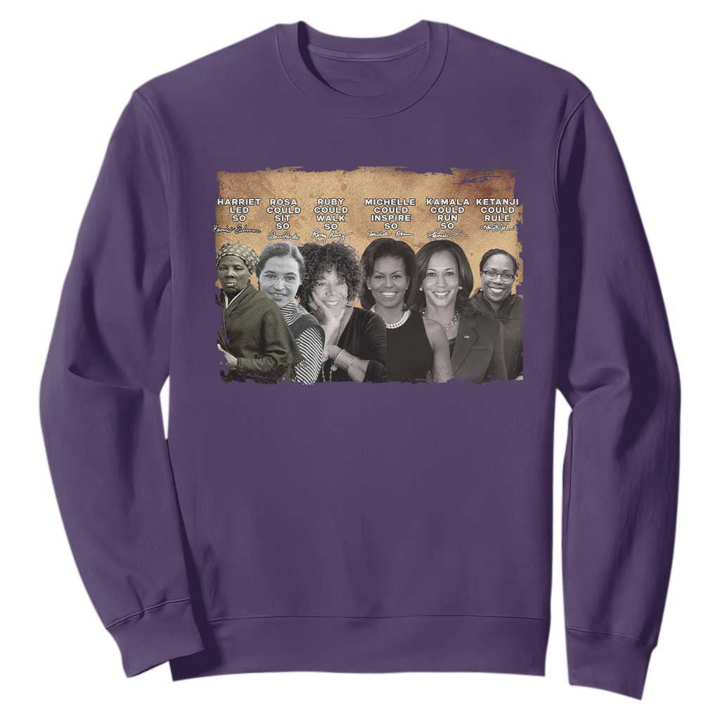 Black Women History Sweatshirt Harriet Led So Rosa Could Sit Black History