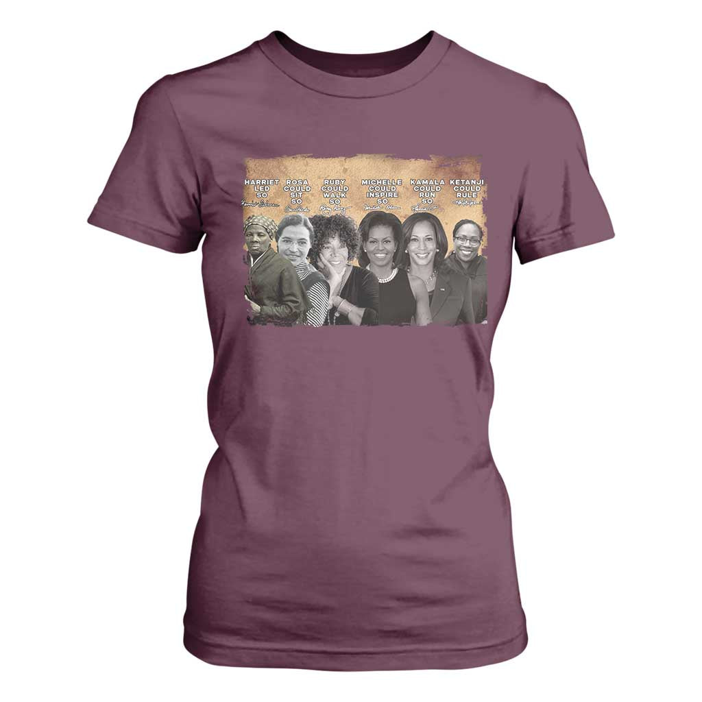 Black Women History T Shirt For Women Harriet Led So Rosa Could Sit Black History