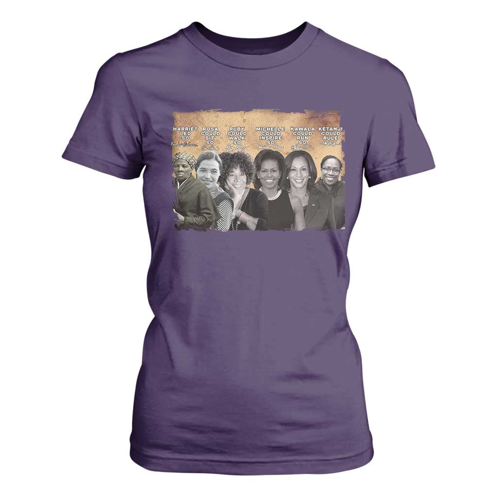 Black Women History T Shirt For Women Harriet Led So Rosa Could Sit Black History