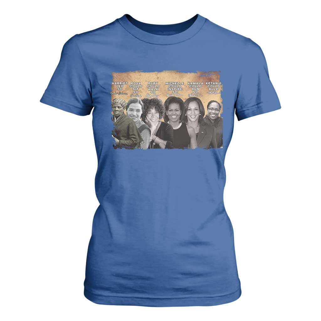 Black Women History T Shirt For Women Harriet Led So Rosa Could Sit Black History