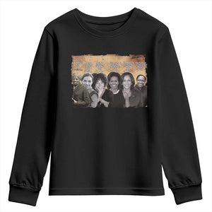 Black Women History Youth Sweatshirt Harriet Led So Rosa Could Sit Black History