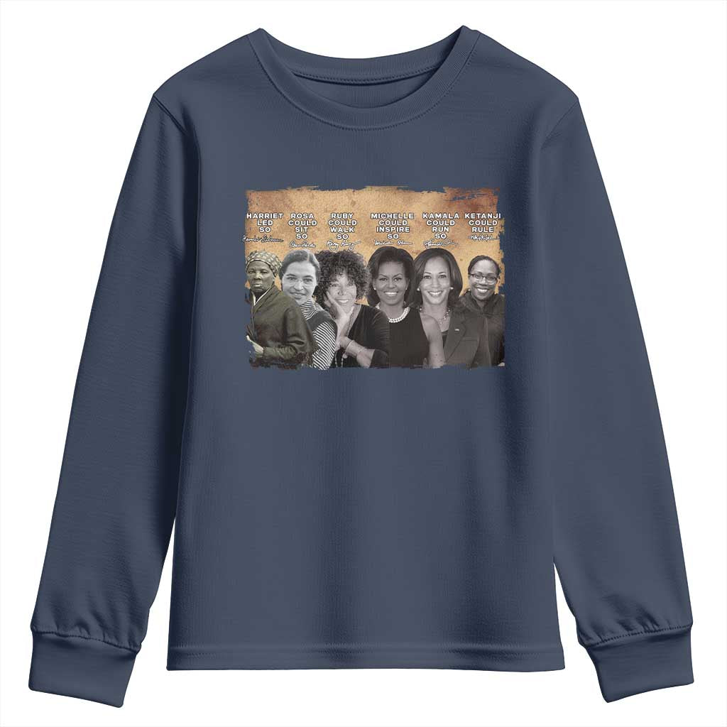 Black Women History Youth Sweatshirt Harriet Led So Rosa Could Sit Black History