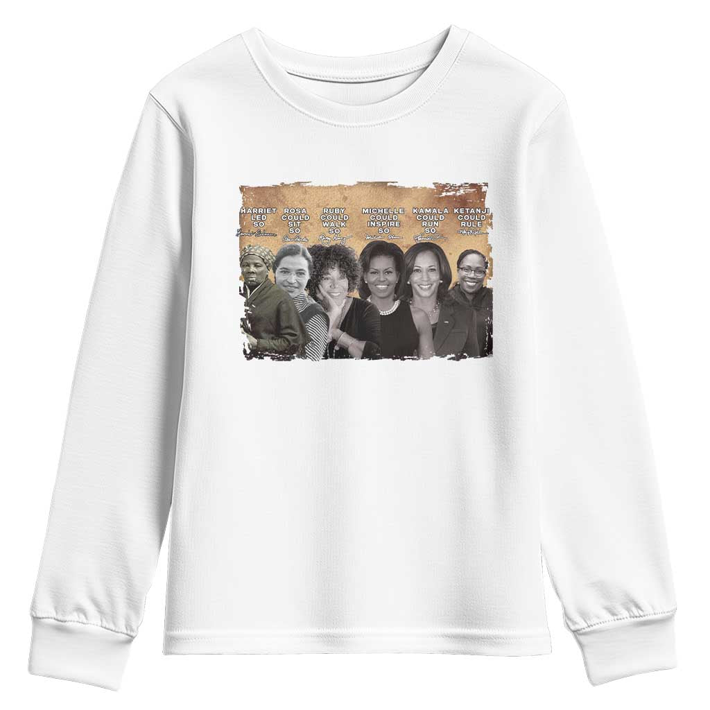 Black Women History Youth Sweatshirt Harriet Led So Rosa Could Sit Black History