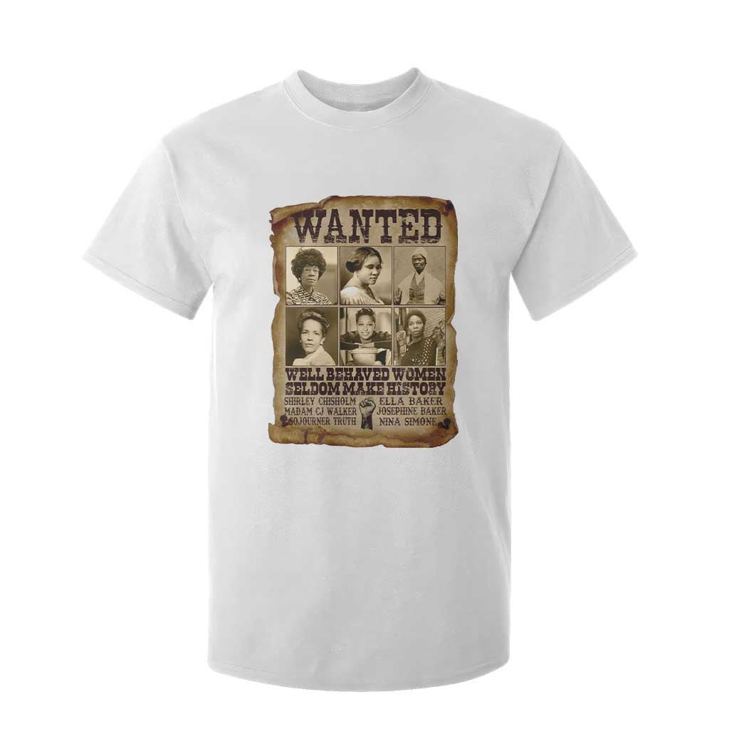 Black Women History T Shirt For Kid Shirley Madam Cj Sojourner Truth Well Behaved Women Seldom Make History